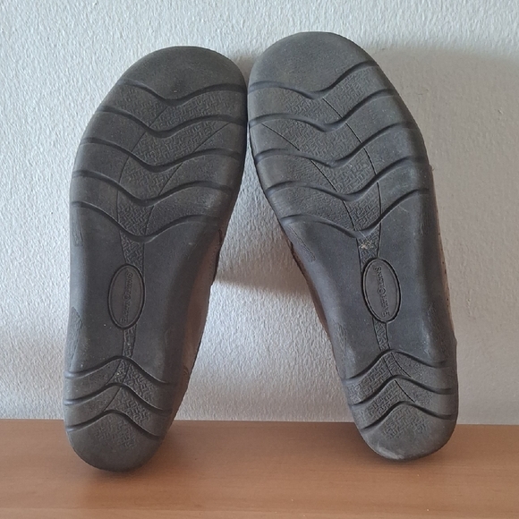 Earth Origins Teresa Brown Stone Suede Leather Loafers - Size 9M - Picture 4 of 6